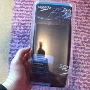 Black speedo silicone cap